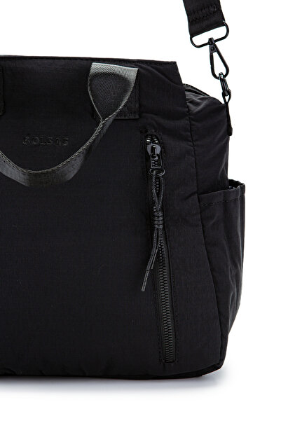minebag Klinkır Fabric Women's Crossbody Bag Darrel Black