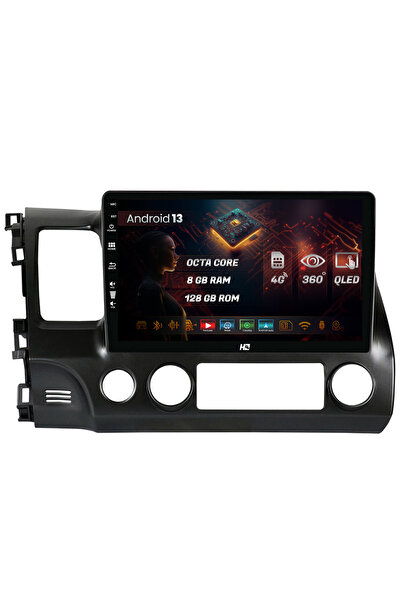 HUB64 Navigatie Honda Civic (2005-2012), Android 13, Octacore, Slot Sim 4G