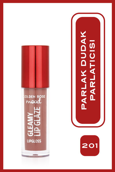 Golden Rose Mood Gleamy Lip Glaze Lipgloss No:201 Nude Kiss - Ayna Parlaklığı...