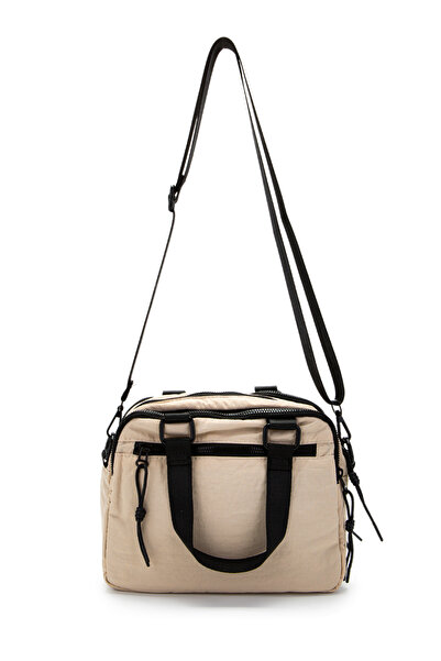 minebag Klinkır Kumaş Kadın Çapraz Çanta Gale Krem