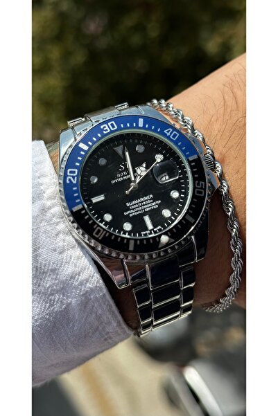 Show Time Steel Men's Wristwatch (with Bracelet Gift)