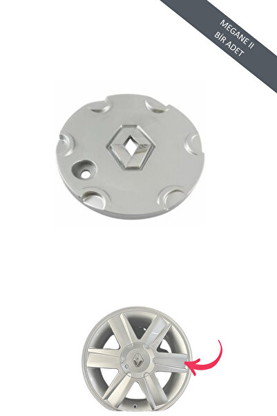 Genel Markalar Renault Megane 2 Kasa Uyumlu Çelik Jant Göbeği Logolu ( 1 Adet )