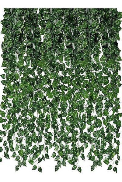 Generic 25-meter Hanging Artificial Ivy Leaves, 12 Green Artificial Plants, Ivy Garland for Walls, Weddings,