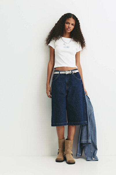 Pull & Bear تي شيرت برسومات بجعة