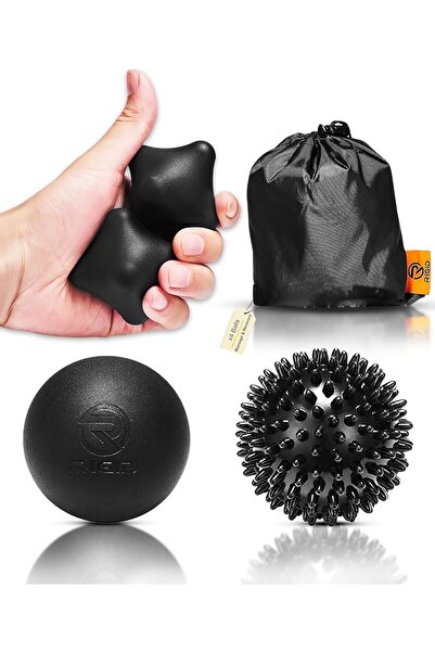 RIGID FITNESS مجموعة تدليك كرات الوخز بالإبر - كرة تطلق نقاط الزناد وتدليك ال...