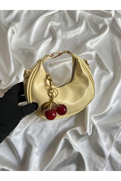 Mia Collection Geantă de mână și de umăr pentru femei Big Baby Model, galbenă...