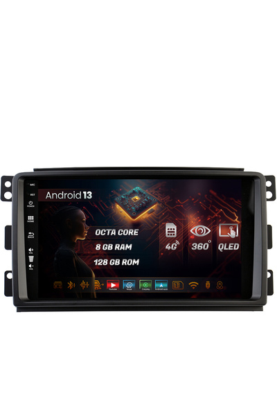 HUB64 Navigatie Dacia Spring (2021- Prezent), Android 13, Octacore, Slot Sim 4G