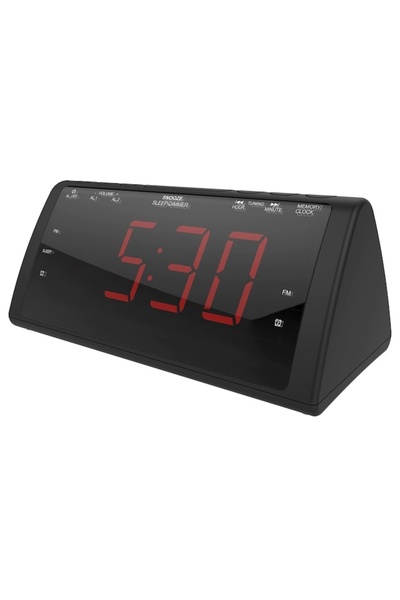 FOXMAG24 Ραδιόφωνο-ρολόι, κόκκινη οθόνη LED, ραδιόφωνο FM, 1 USB, 5v, 1A, διπ...