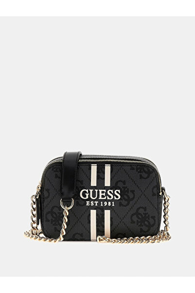 Guess حقيبة كروس نسائية من لوريلي باللون الأنثراسيت طراز HWOS9672140-CLO