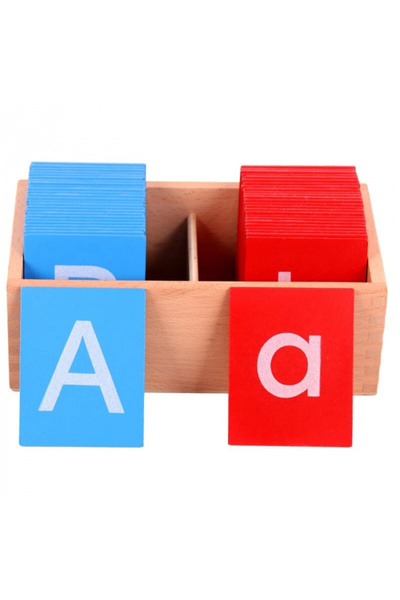Toyska Joc educativ Montessori cu litere senzoriale pe plăci de lemn - șmirgh...