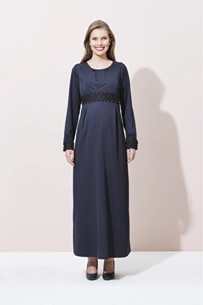 Desen Hamile Giyim Emzirme Özellikli Uzun Hamile Elbise