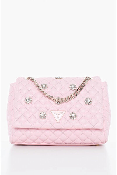 Guess Ever Flap Women's Pink Shoulder Bag Hweg8679210-Rsw