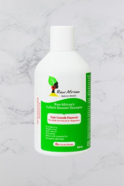 RAW AFRICAN بلسم بالكرياتين والبيوتين لتقوية بصيلات الشعر ونمو الشعر 300 مل