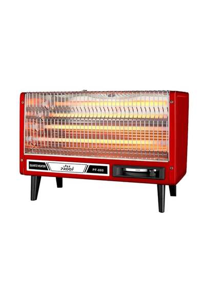 PROOF 2400W Electric Heater Quartz Radiant Heater with Safety Switch on Side 4 Front Candles