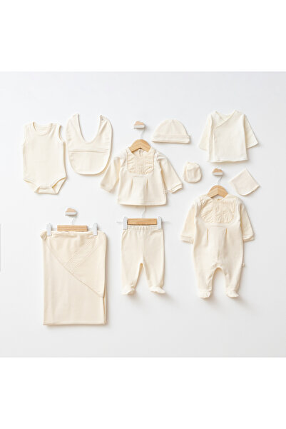 Mert Baby Şerit Nakışlı 10'lu Lüx Hastane Seti