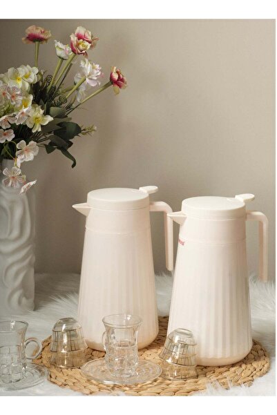 HOMEVEO طقم ترمس معطر سعة 1 لتر - ضيافة أنيقة وأداء عالي الجودة