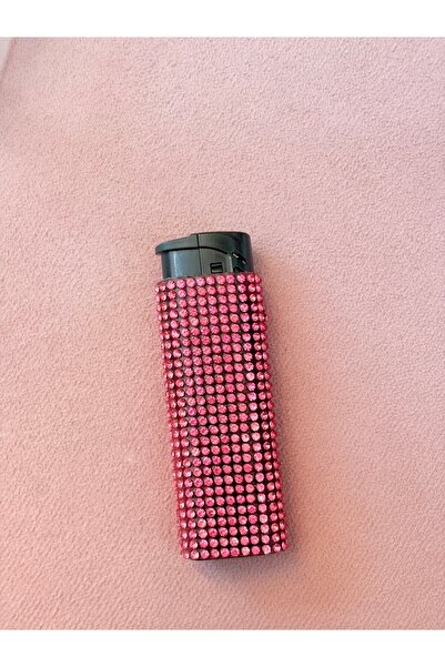 BETTY Parlak Taşlı Izgaralı Çakmak