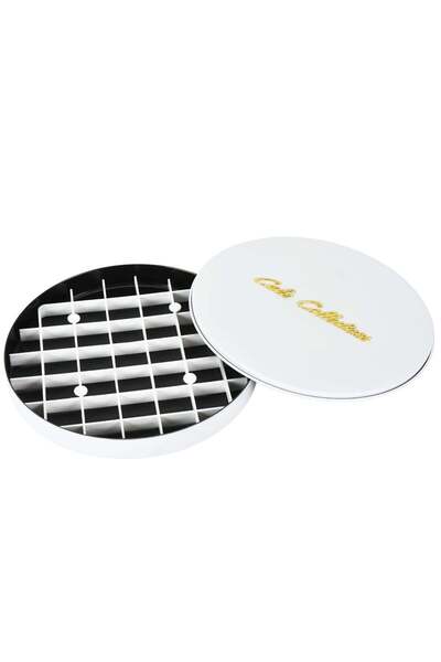 HOMEVEO صينية خبز البسبوسة الدائرية مع قطاعة