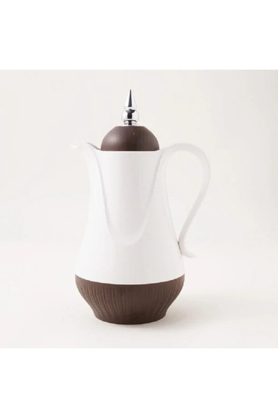 Dallaty Plastic Vacuum Flask Set Of 2, 1L, Wooden Color