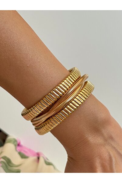 YOUES JEWELRY 316l Çelik Kalın Kelepçe Bilezik Kadın Bileklik