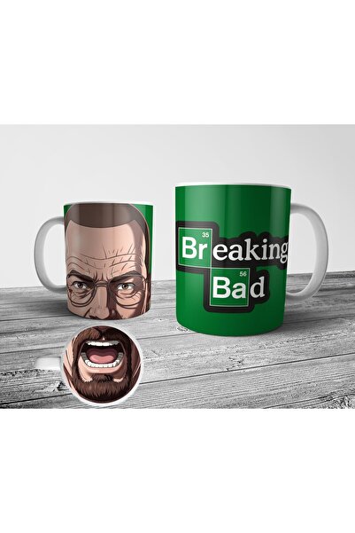 Pixxa Walter White - Breaking Bad Alt Tabanı Ağız Desenli Kupa Bardak