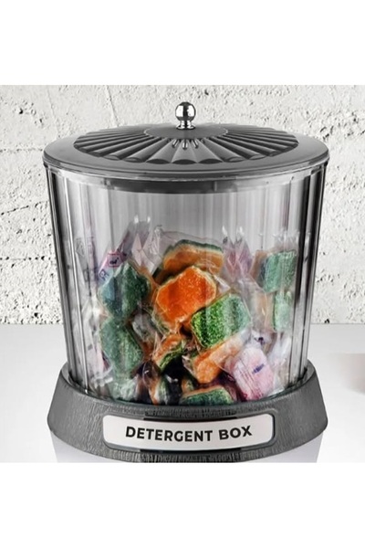Hanedanev Lucca Medium Organizer Akrilik Lüx Patates Soğan & Deterjan Saklama Kabı Kapaklı 20x23 Cm