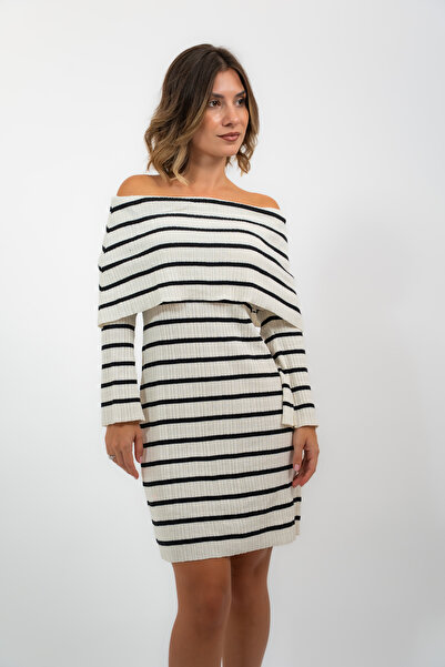 LAB 22 Rochie Tricotata Ecru