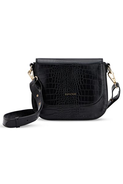 Expatrié Geantă de umăr Louise croco negru