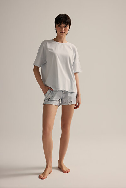 Hays Kadın Pamuklu Kısa Kollu Şortlu Pijama Takımı