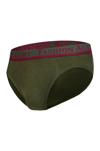 FASHION ACADEMY Mens Brief Color Outer Elastic 3 Pack