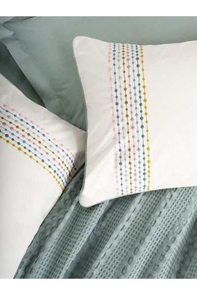 Cotton Box Aura Single Person Pike Set Pebble Mint