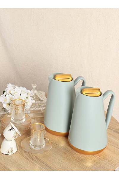 HOMEVEO طقم ترمس شاي وقهوة فاخر من هوم فيو، سعة 1 لتر