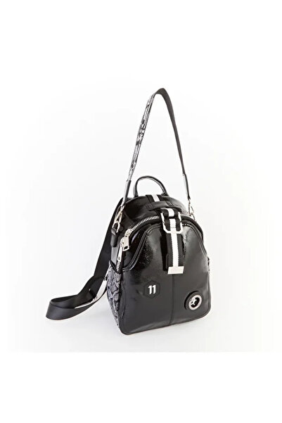 Nas 1032 Women's Thick Zipper Stripe Column Detailed Backpack