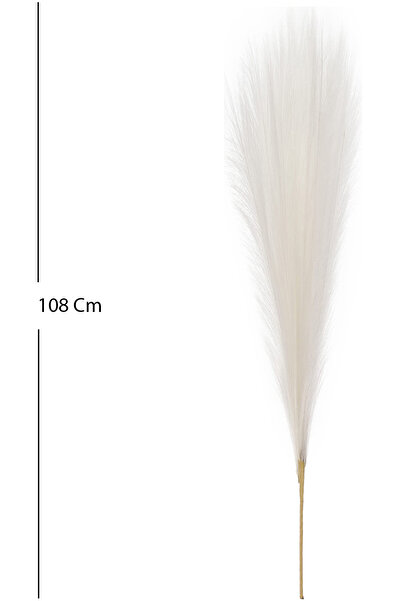 Herdekora Yapay Bitki Pampas Beyaz 108 Cm.