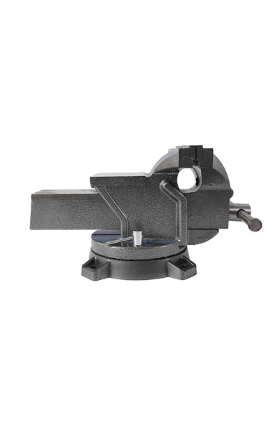 Lawazim Bench Vise 8 Inch Black - Heavy Duty Workbench Clamp with Rotating Base and Quick Release