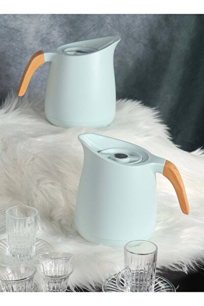 HOMEVEO طقم ترمس شاي وقهوة سعة 1 لتر - تصميم أنيق