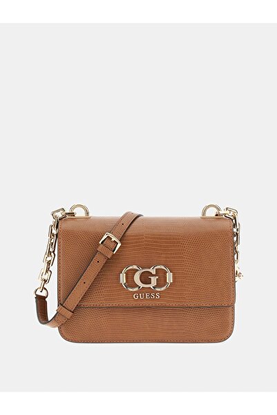 Guess Γυναικεία τσάντα ώμου καφέ Anadela HWKG9624200-COG