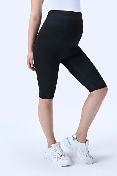 İmaj 715 High Waist Maternity Leggings with Black Color Recovery and Extra Stretchy Effect