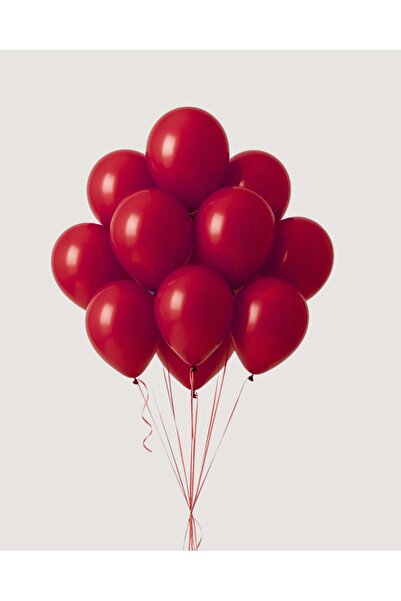 Umamiçe بالونات معدنية حمراء لامعة ملونة 20 قطعة