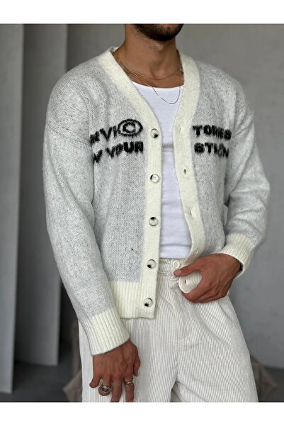 TÜZeMEN Written Oversize Cardigan