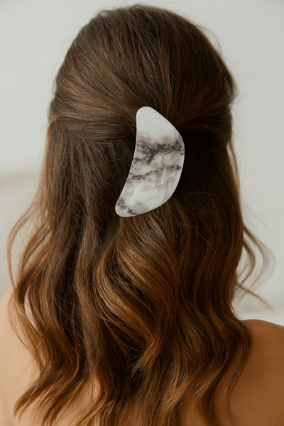 cityvision Gray Gradient Color Hair Clip 9 cm – Stylish and Elegant