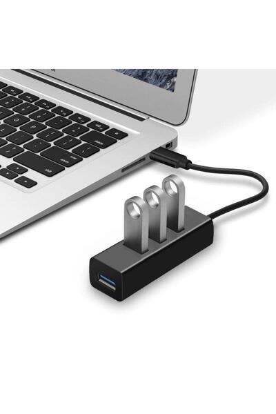 trands Type-C 4 USB Ports Hub Black TR-HB38