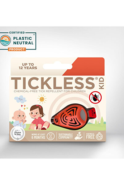Tickless Kid Bebek ve Çocuklar İçin Ultrasonik Kene ve Pire Kovucu Cihaz Turuncu