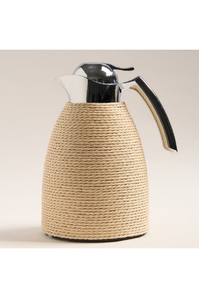 Dallaty Vacuum flask light beige rope 1L