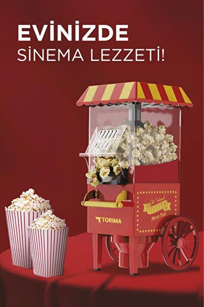 Torima Tpm-01 Red Oil-Free Popcorn Maker