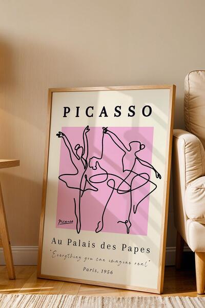 Saturn Pablo Picasso Au Paladis des Papes Poster de expoziție 1956 Pictură în...