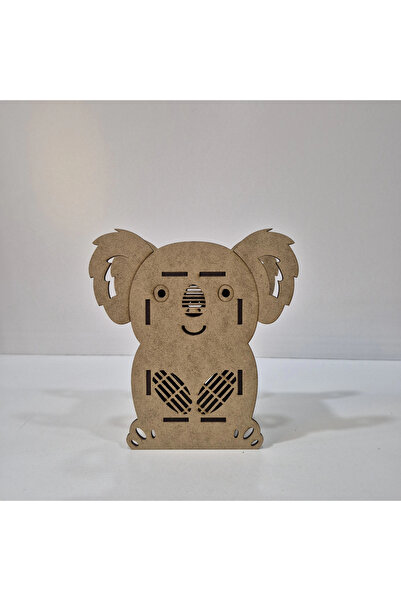 toptanetkinlikboyama مجموعة تلوين خشبية على شكل كوالا |   نشاط تعليمي من MDF ...