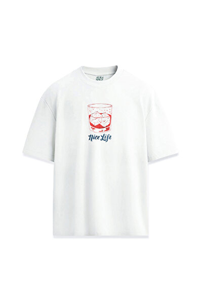 Darkia Nice Life Whiskey Drink Iced Beverage Printed Design Unisex T-Shirt