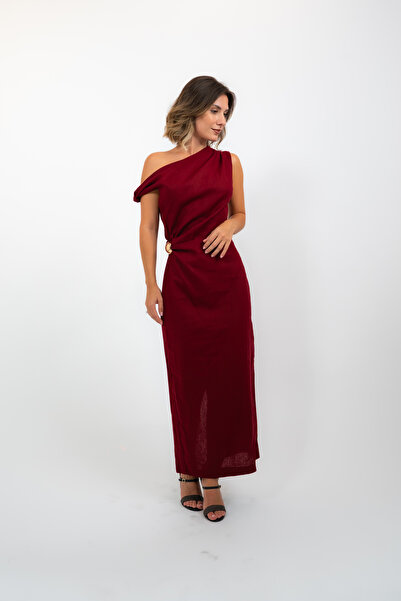 LAB 22 Rochie eleganta burgundy