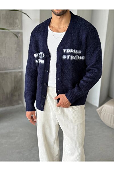 TÜZeMEN Written Oversize Cardigan